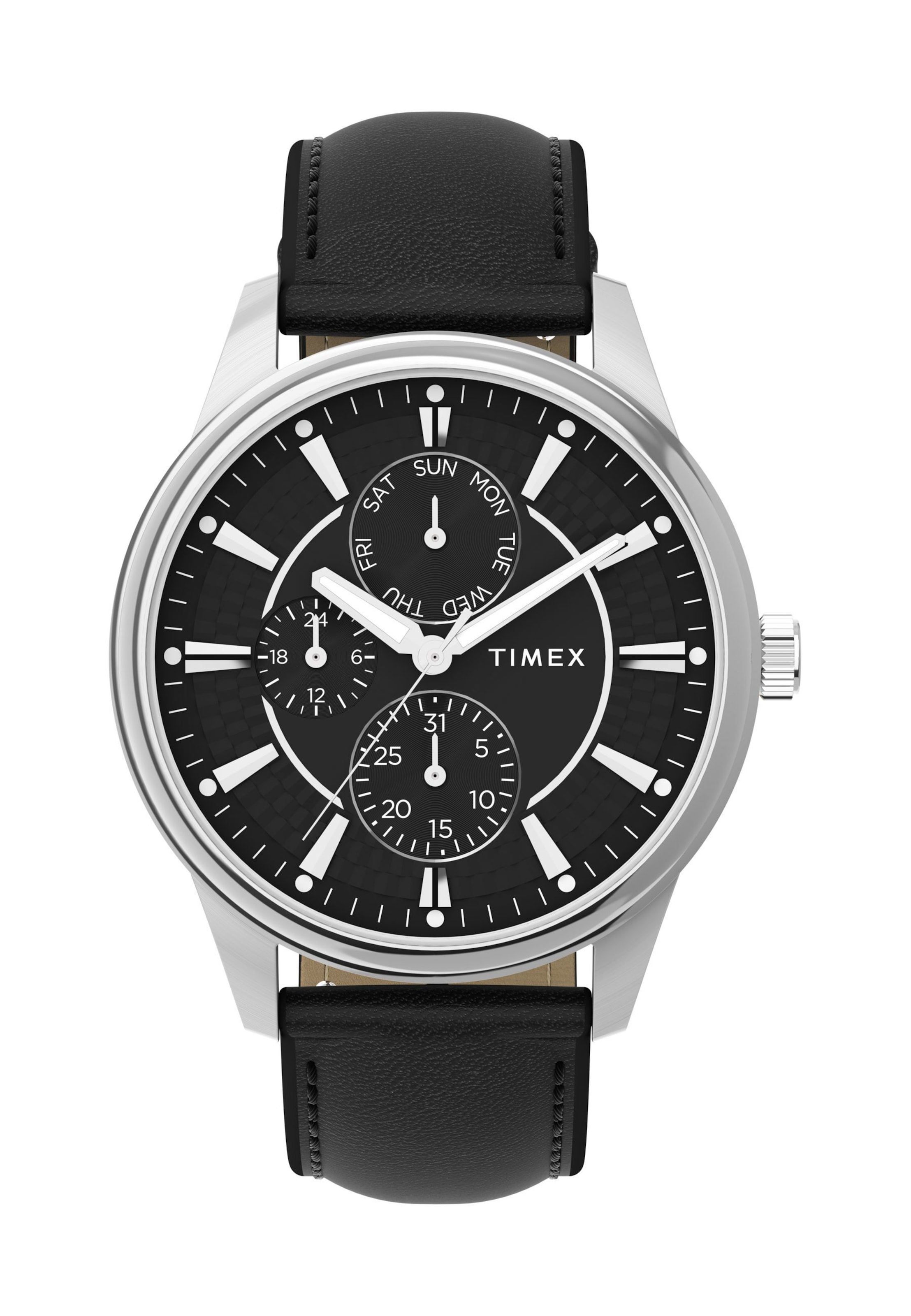 Montre à affichage analogique 'Chicago' TIMEX en noir : devant