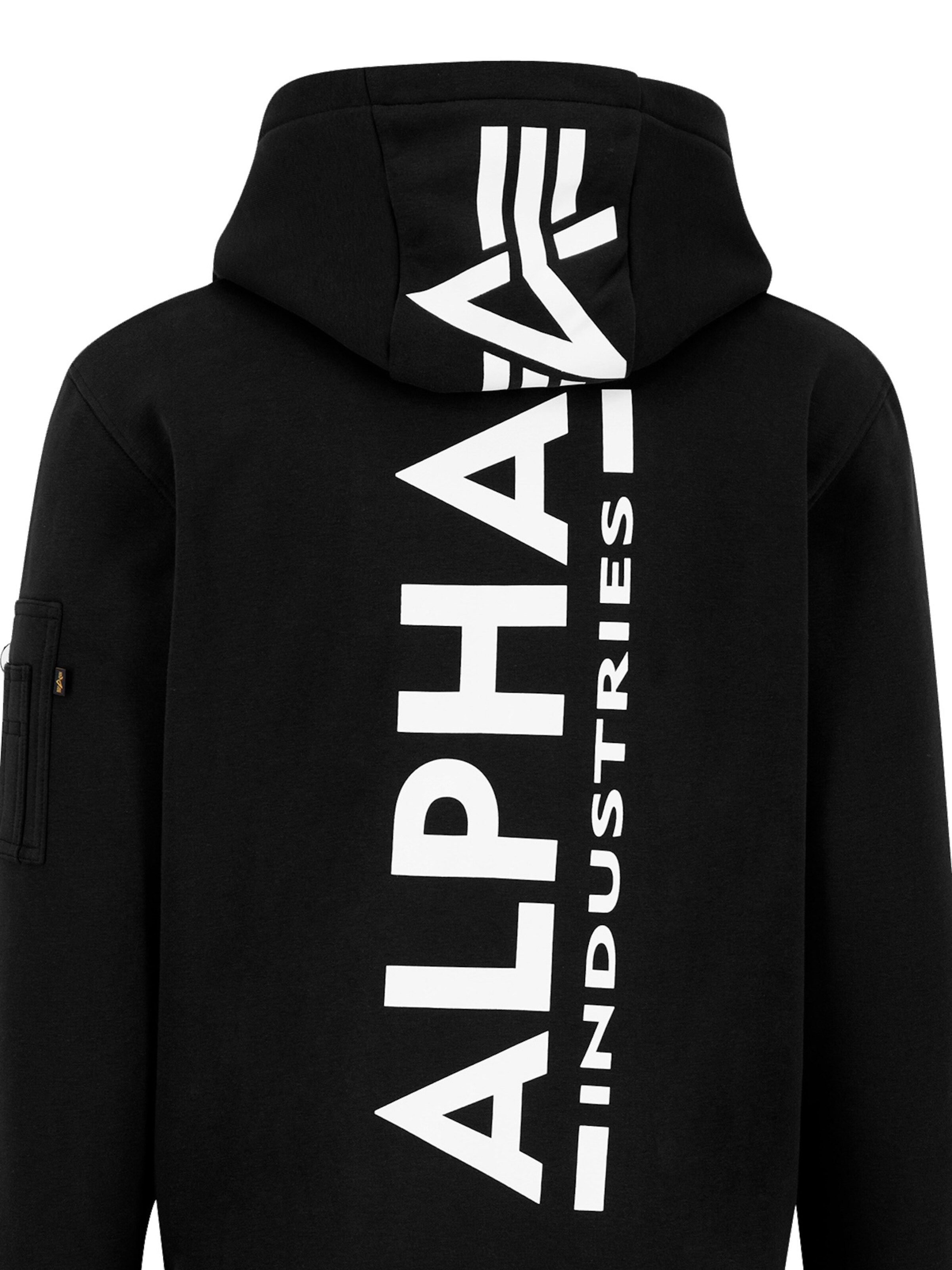 ALPHA INDUSTRIES Sweatshirt in Schwarz