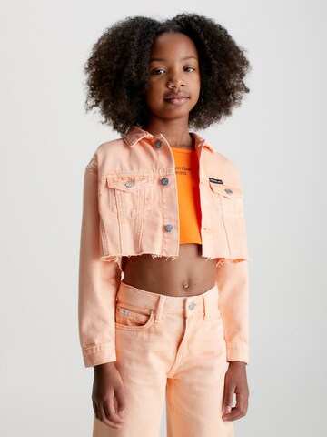 Calvin Klein Jeans Jacke in Orange: predná strana