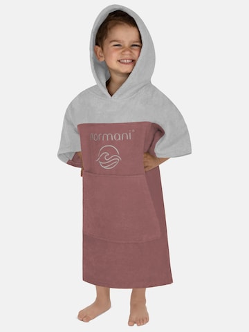 normani Bathrobe 'Puwai' in Grey: front