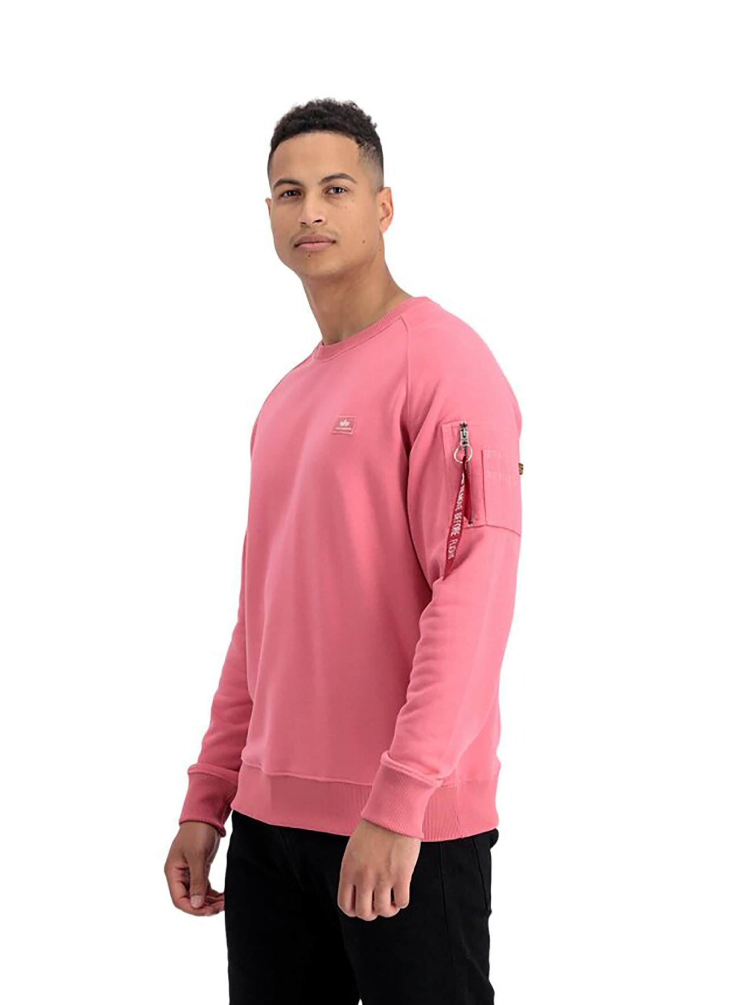 ALPHA INDUSTRIES Sweatshirt 'X-Fit'‌‌‌‌‌‌‌ in Rot