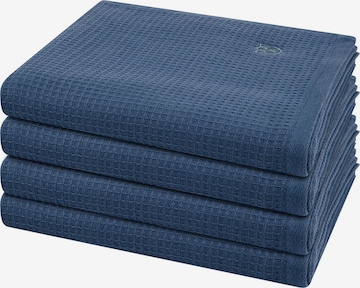 ROSS Towel 'Pique' in Blue: front
