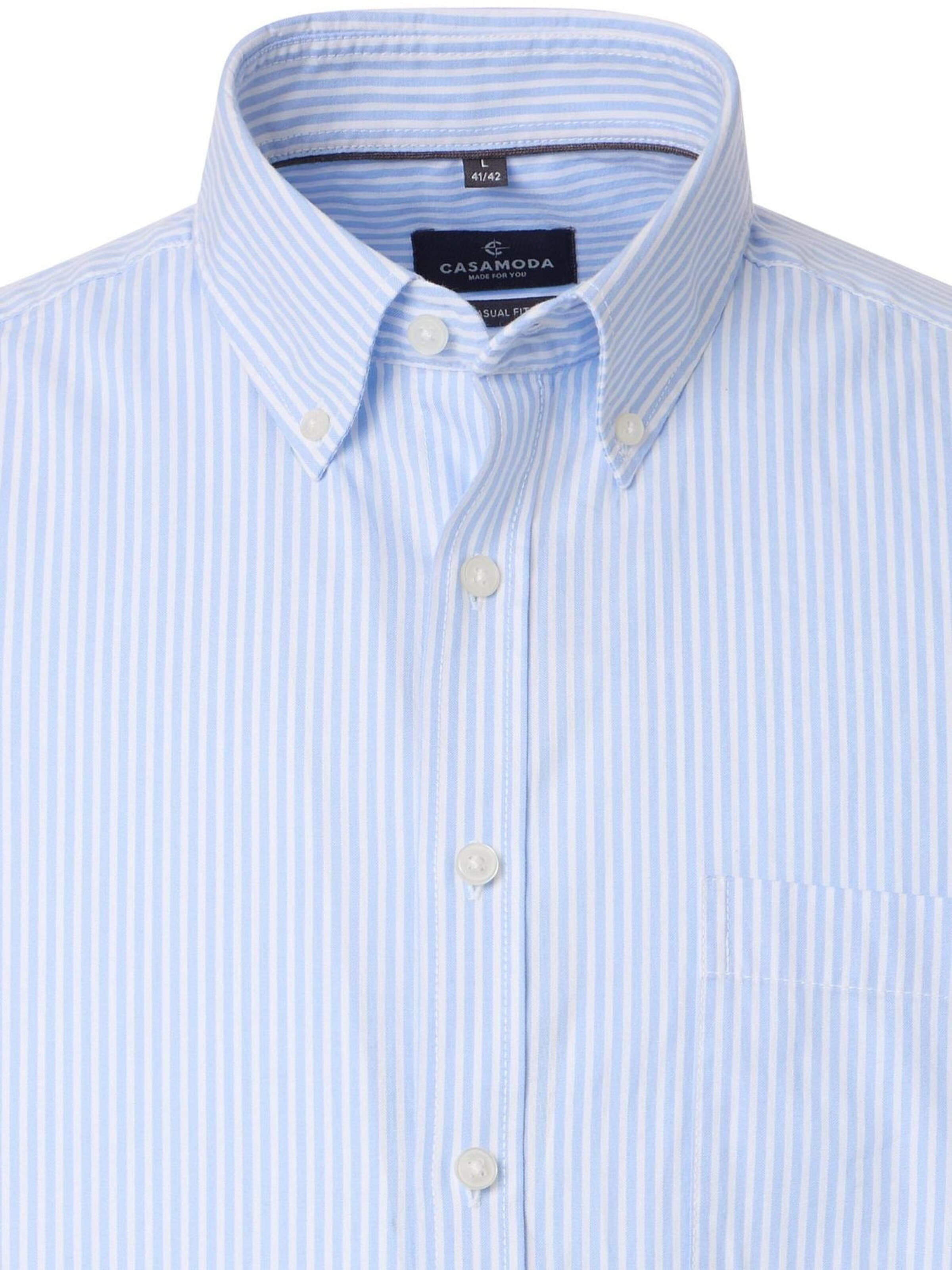 CASA MODA Regular fit Button Up Shirt in Blue