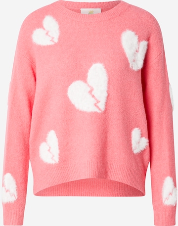 PRINCESS GOES HOLLYWOOD Pullover 'Broken Hearts' in Pink: Vorderseite