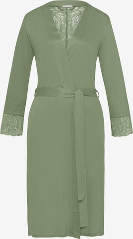 Hanro Dressing Gown ' Elia ' in Green: front