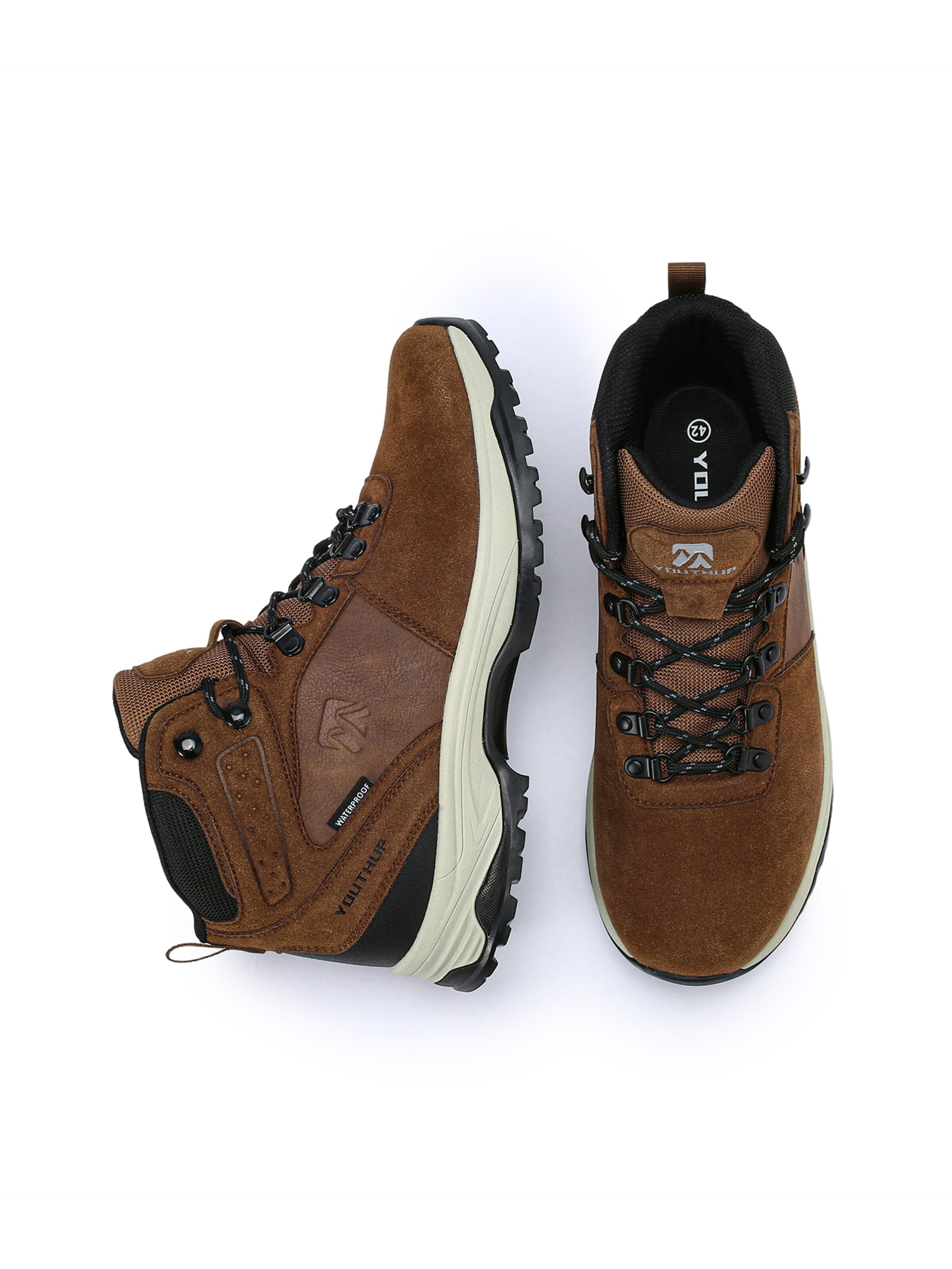 YOUTHUP Sneaker high 'SCHUTZENGEL'‌ in Braun