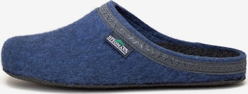 Stegmann Slippers 'Filzclogs Stegmann 127' in Blue: front
