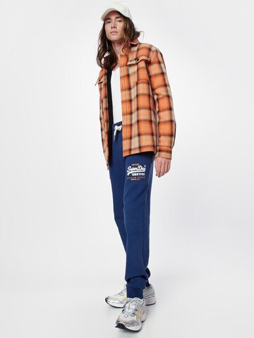 Superdry - Tapered Calças 'Heritage' em azul