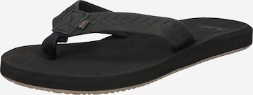 QUIKSILVER T-Bar Sandals 'Left Coasta' in Black: front