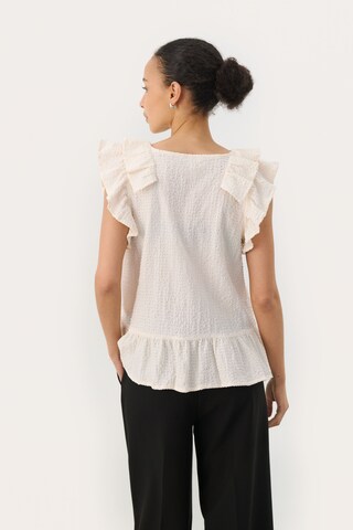 Part Two Bluse 'TrojaPW' i hvid