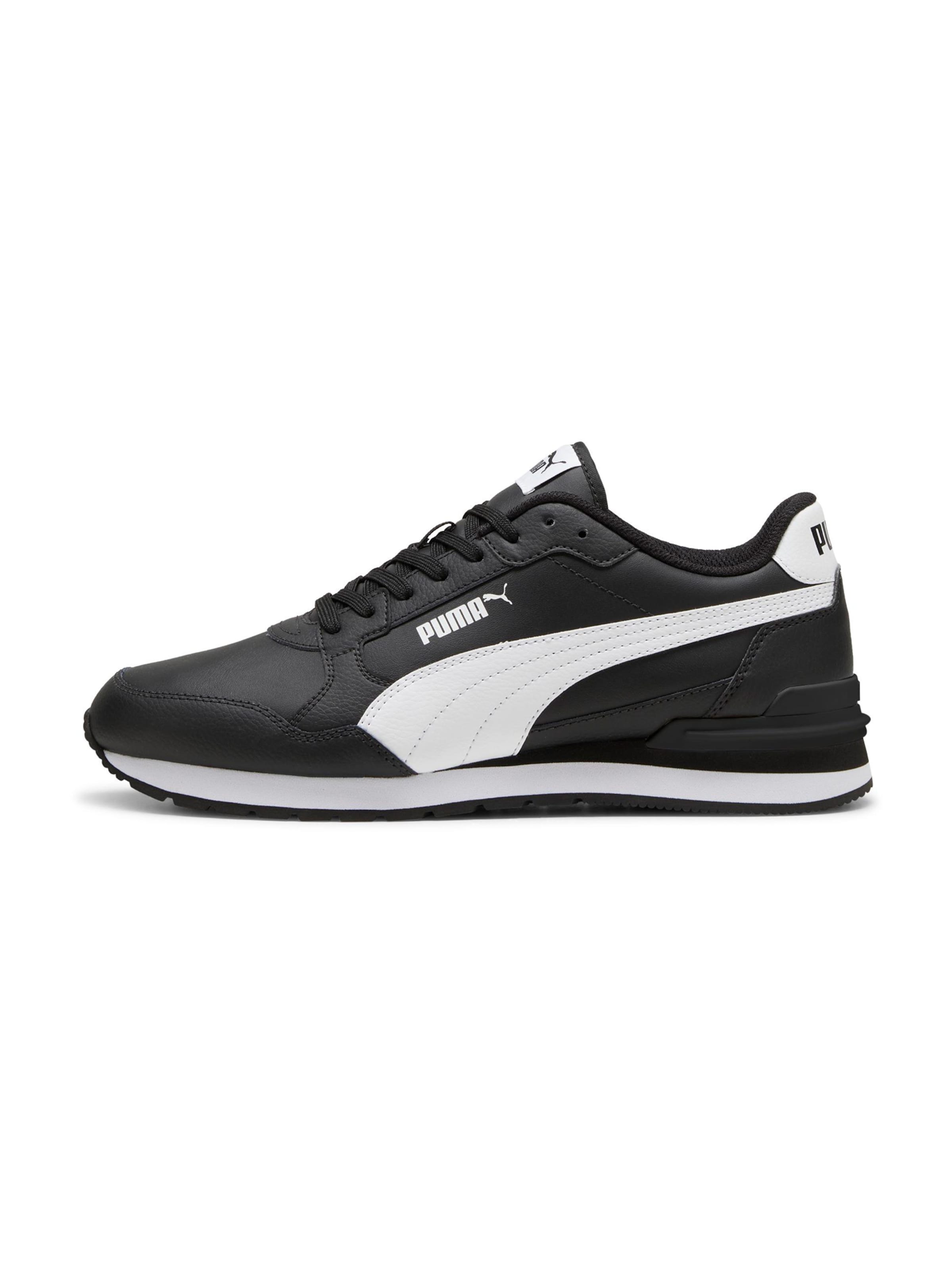 PUMA - Zapatillas deportivas bajas 'Runner V4' en negro: frente