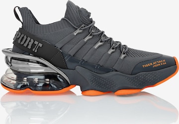 Plein Sport - Sapatilhas baixas 'Tiger Attack Gen. X.04' em cinzento: frente