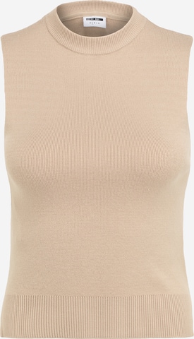 Noisy May Petite Knitted Top 'SHIP' in Beige: front