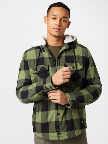 Brandit Between-season jacket in Green: front