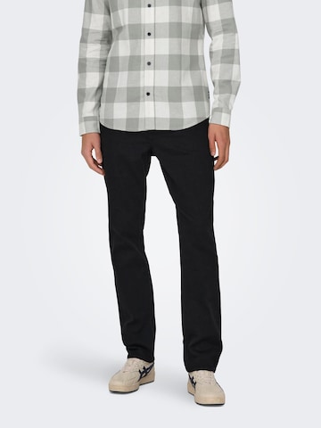 Regular Jeans 'WEFT' de la Only & Sons pe negru