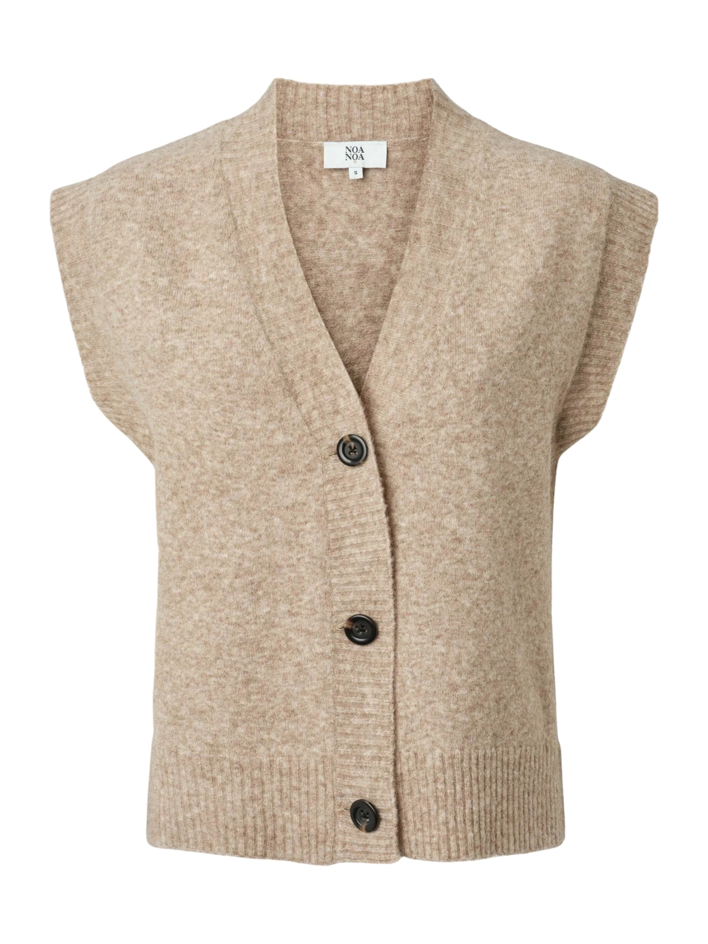 Noa Noa Cardigan ' AlayaNN ' in Beige: Vorderseite