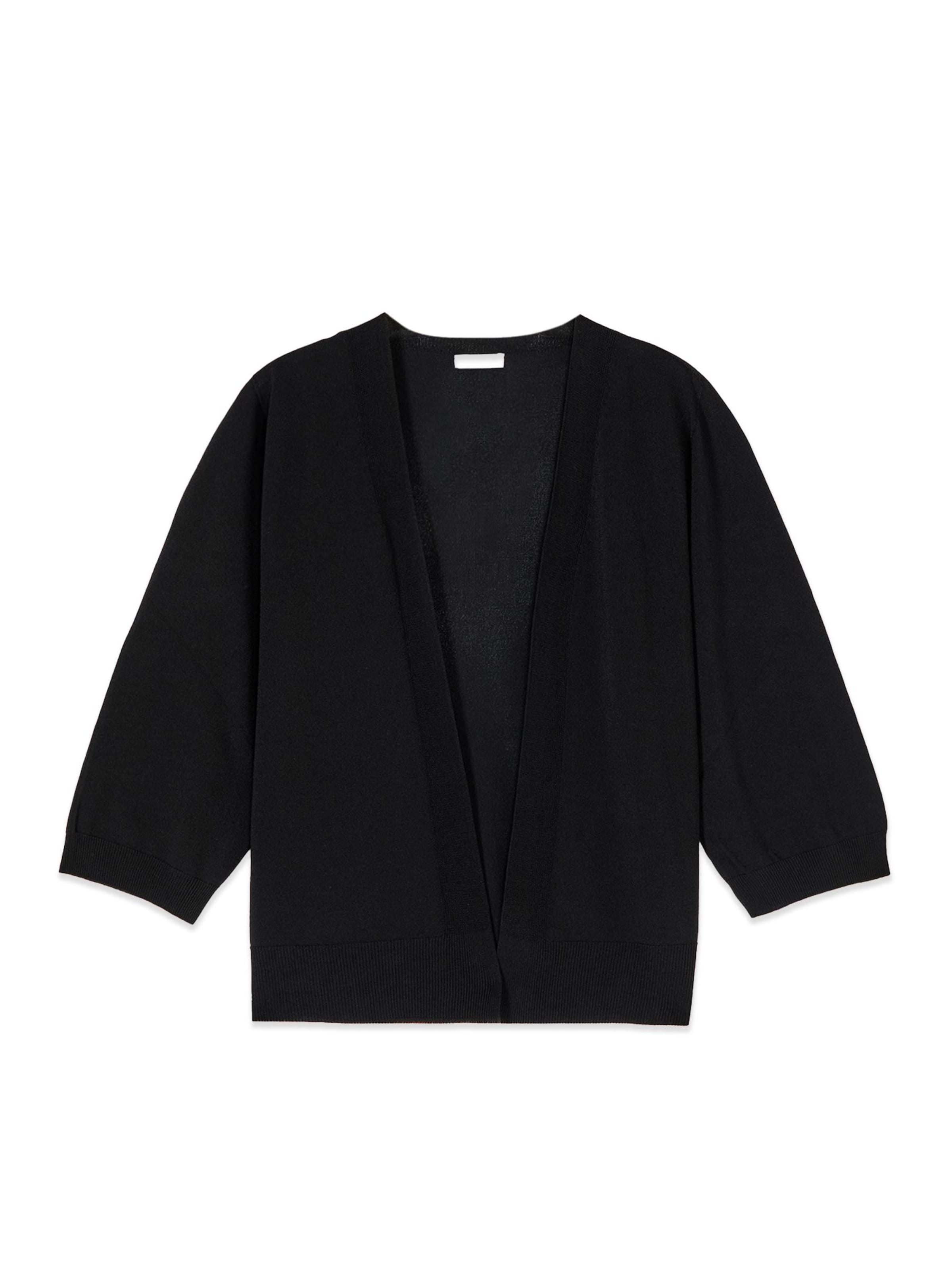 oltre Sweatvest in Zwart: voorkant