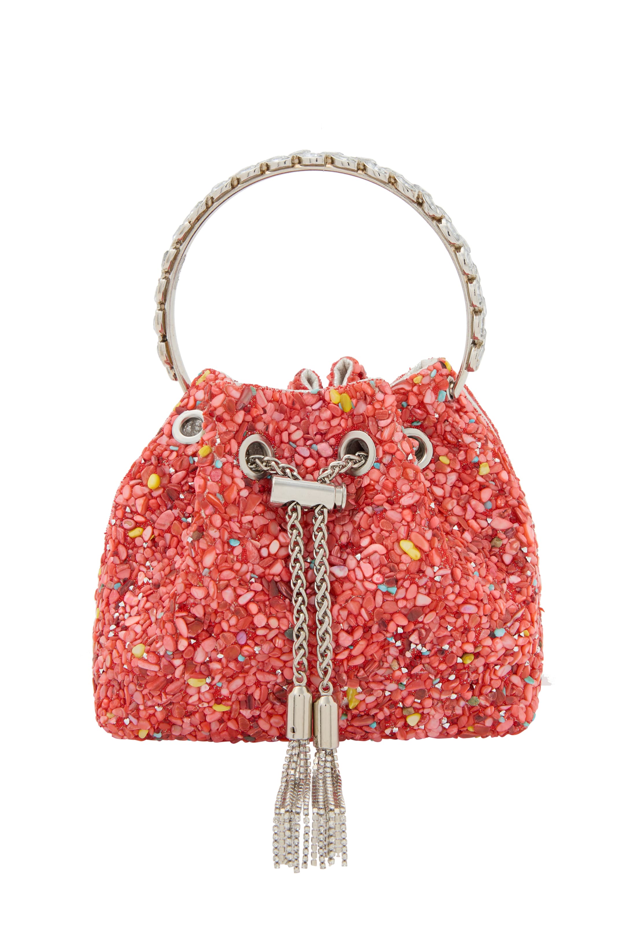 faina Τσάντα πουγκί σε γαλάζιο / κίτρινο / ανοικτό ροζ / κόκκινο, Άποψη προϊόντος