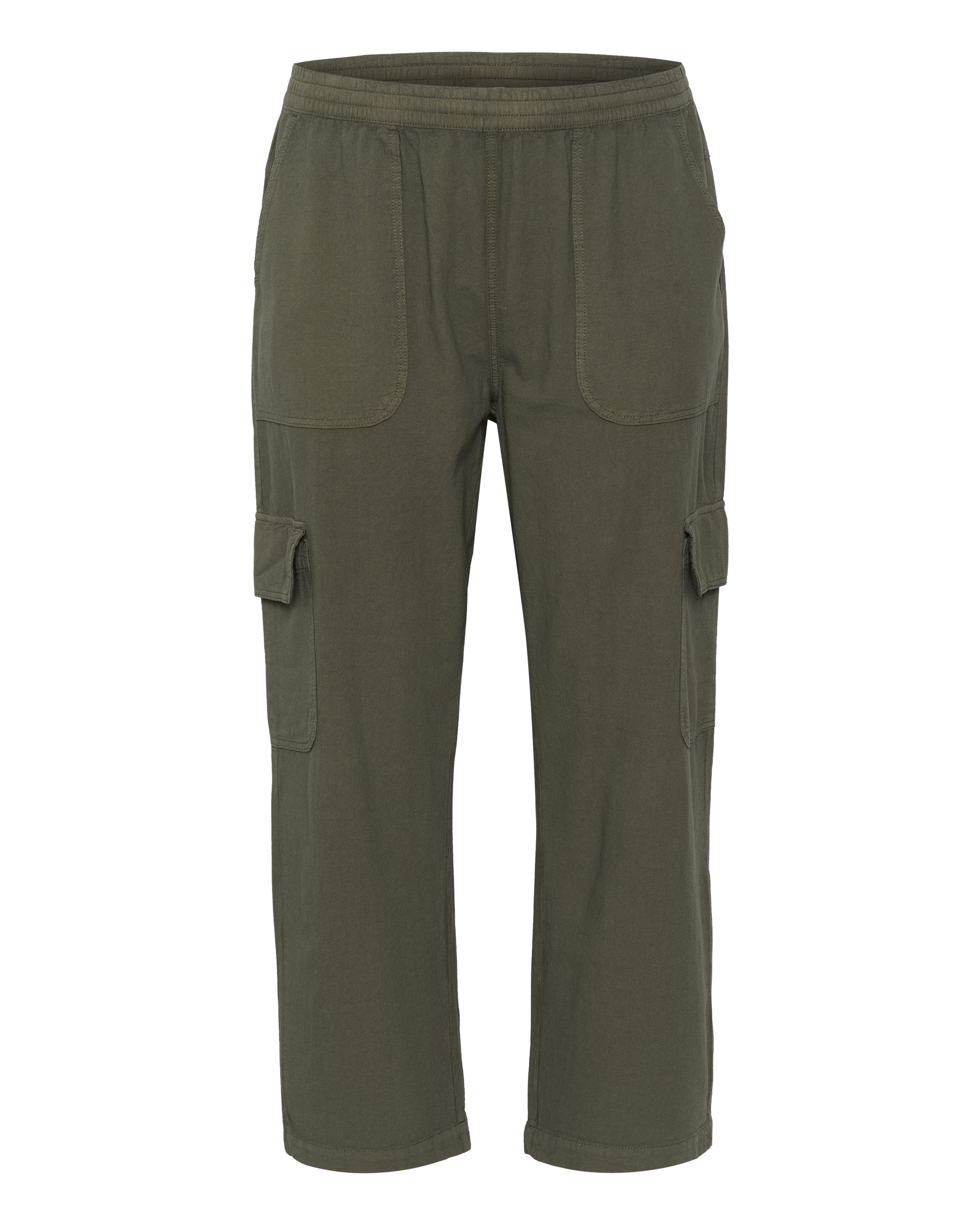 KAFFE CURVE regular Παντελόνι cargo 'Nana' σε πράσινο: μπροστά