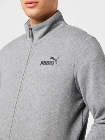 Bluză cu fermoar sport 'Essentials' de la PUMA pe gri