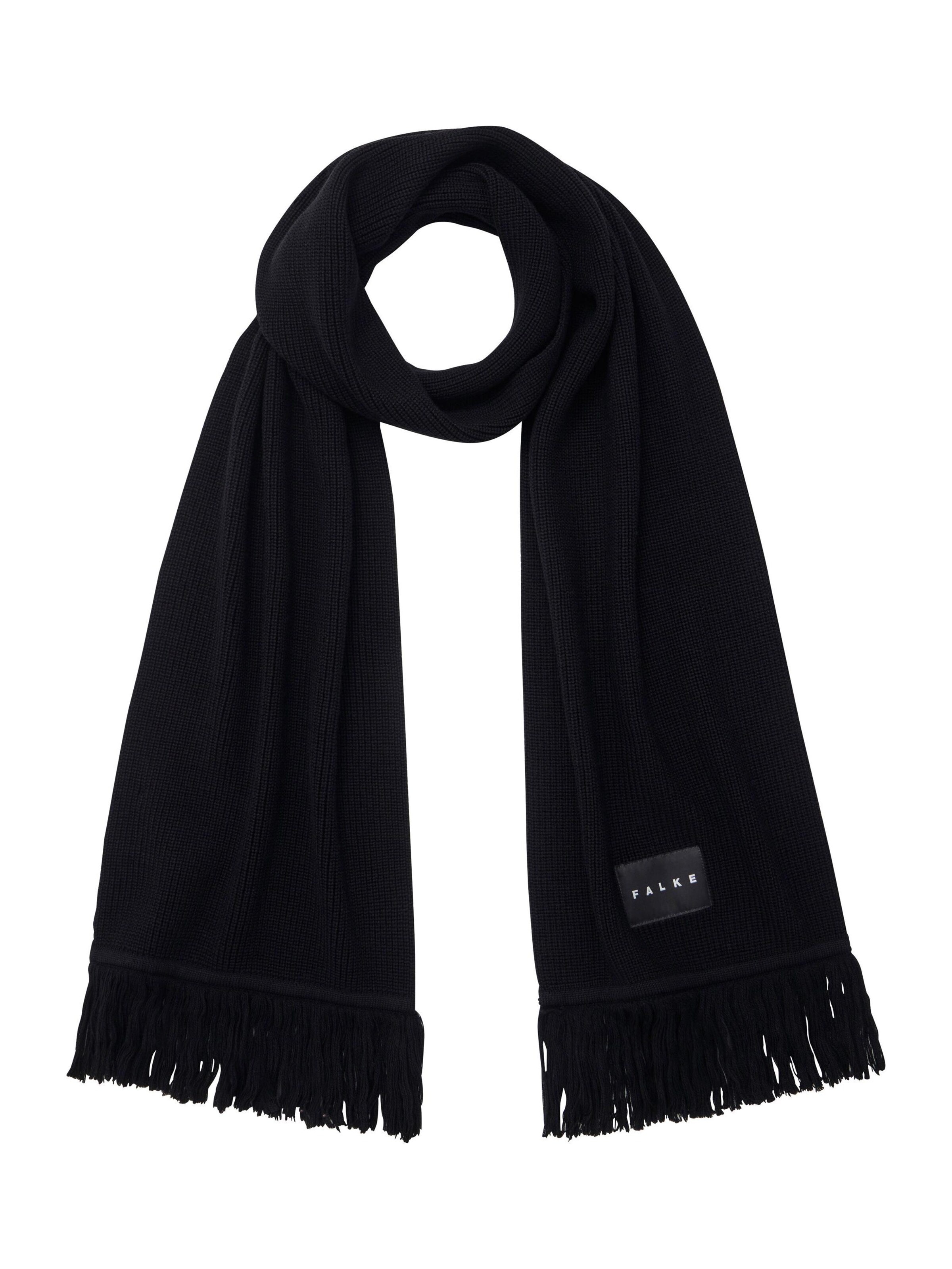 FALKE Scarf in Black: front
