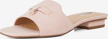 Mule 'Lindo' Dune LONDON en rose : devant