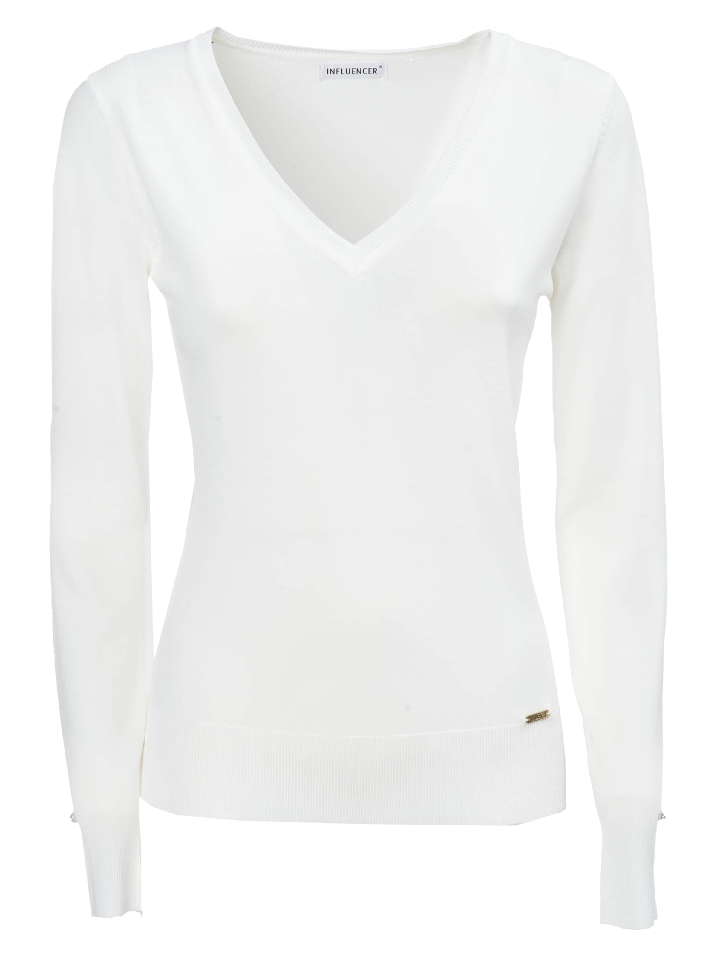 Pullover di Influencer in bianco: frontale