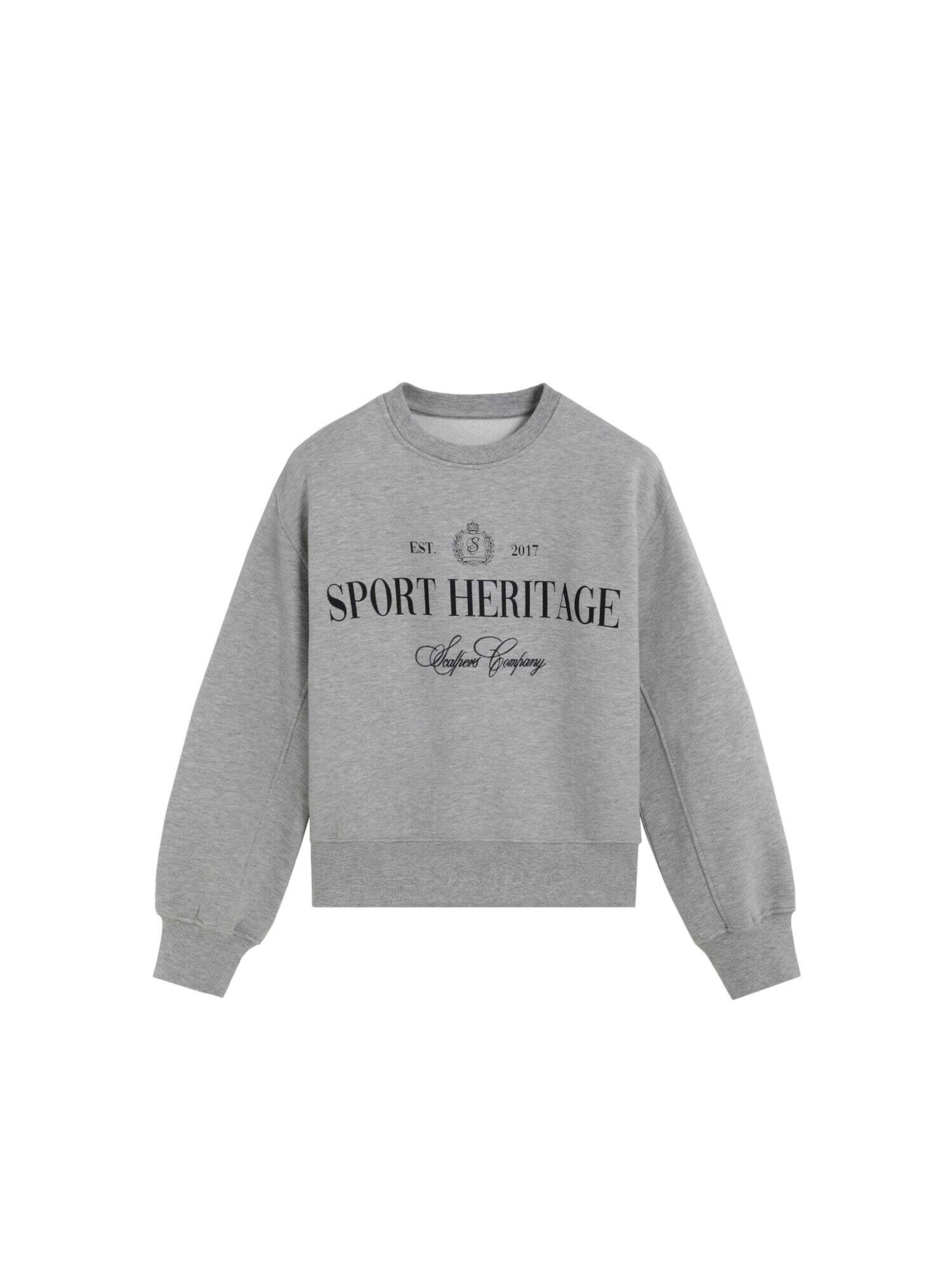 Sweat-shirt 'Embcollege' Scalpers en gris : devant
