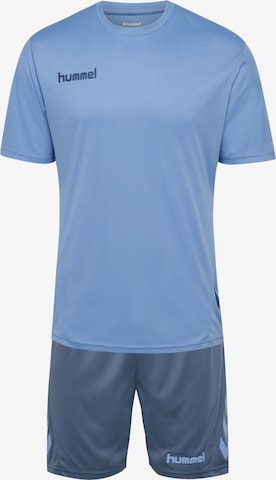 Hummel Tracksuit in Blue: front