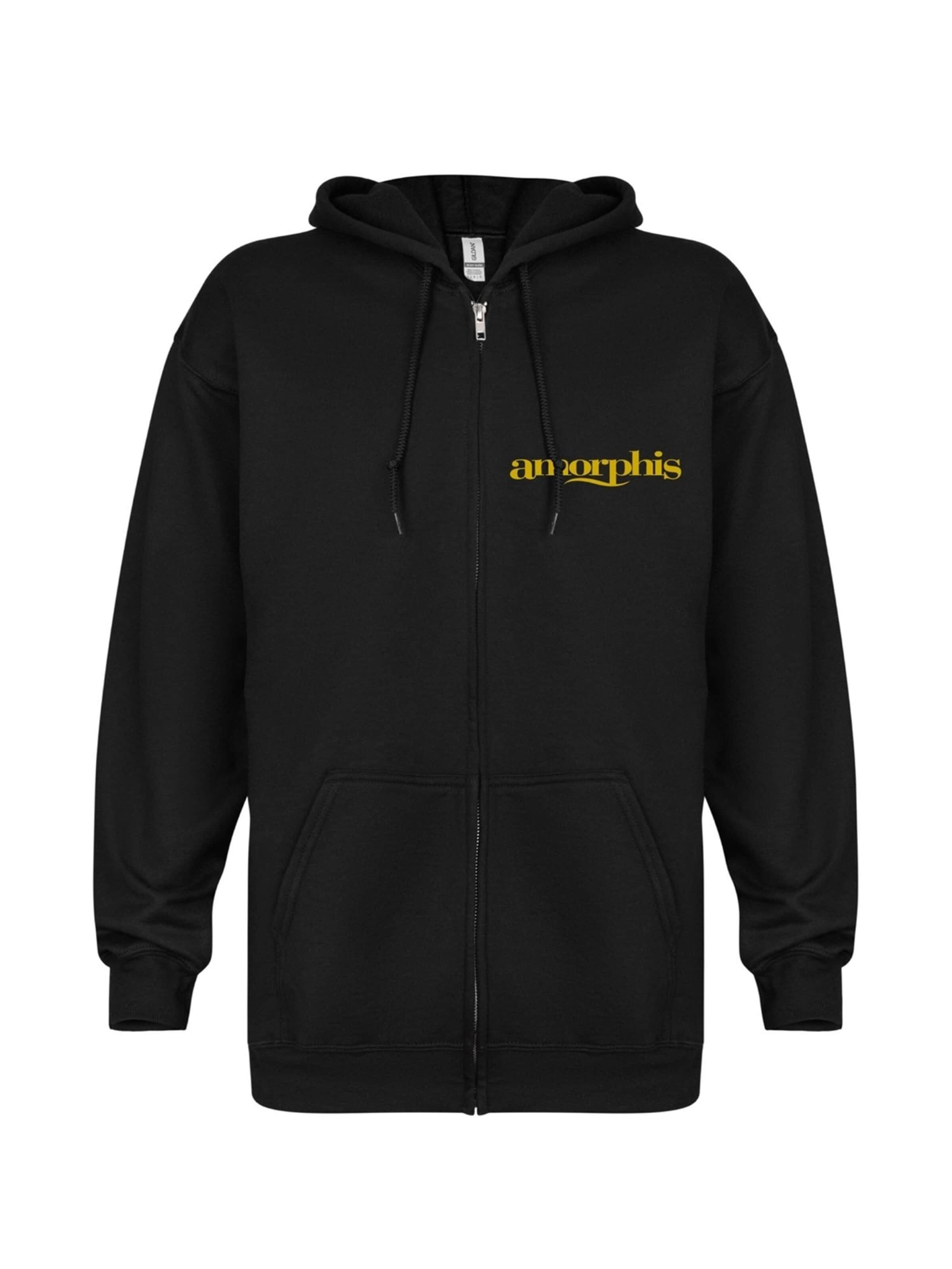 Amorphis Sweatshirt 'Amorphis Borderland' in Black: front