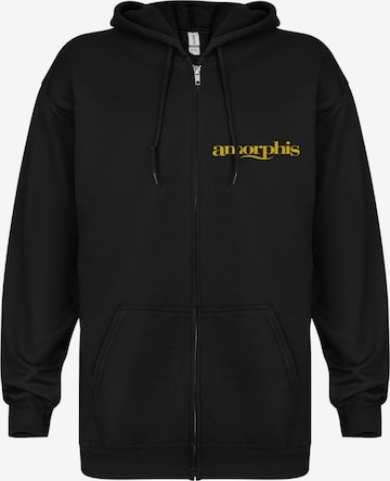 Sweat-shirt 'Amorphis Borderland' Amorphis en noir : devant