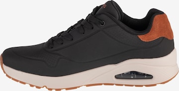 SKECHERS Sneakers laag 'Skechers Uno - Suited On Air' in Zwart: voorkant
