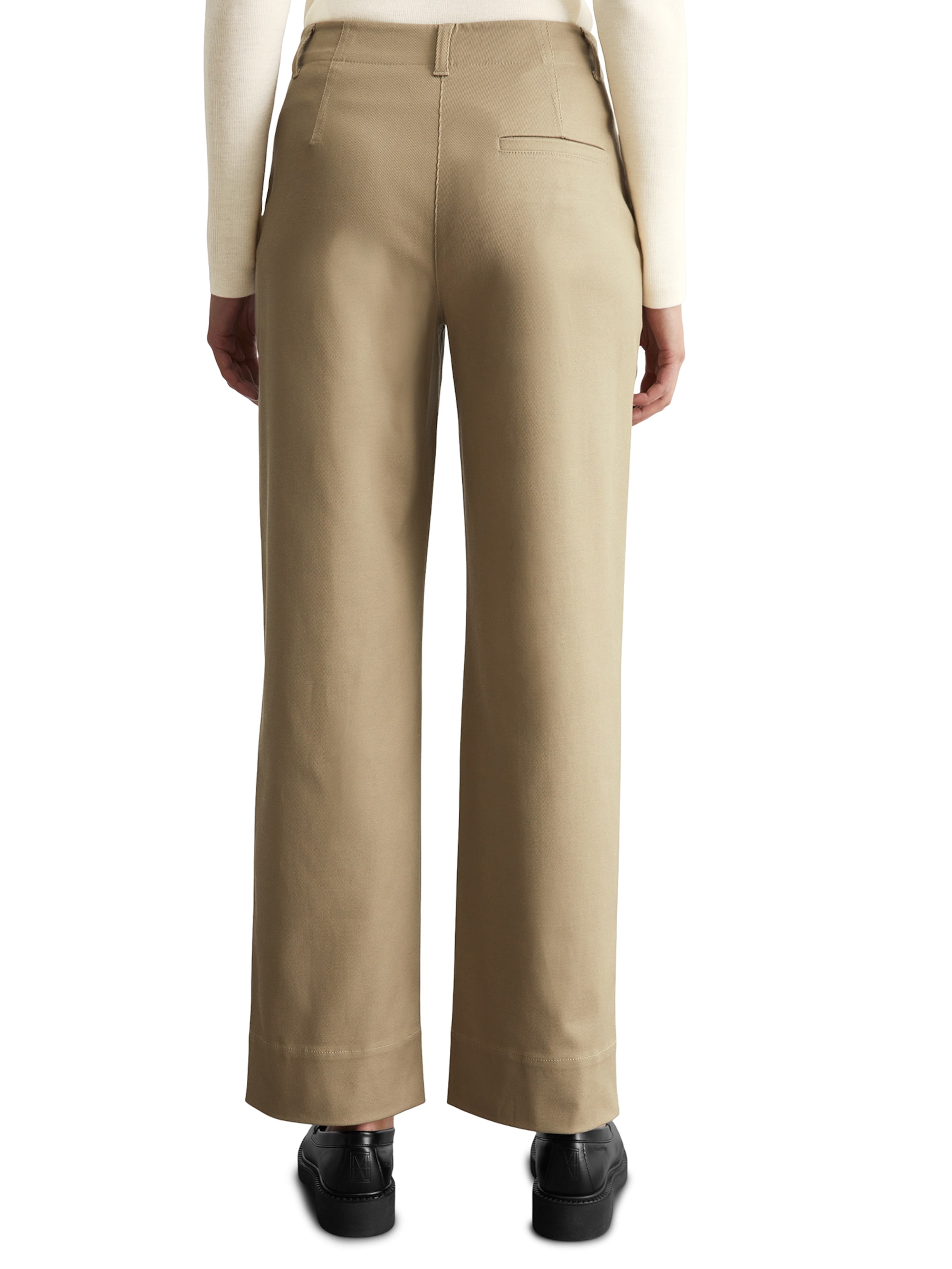 Marc O'Polo Wide Leg Hose in Beige
