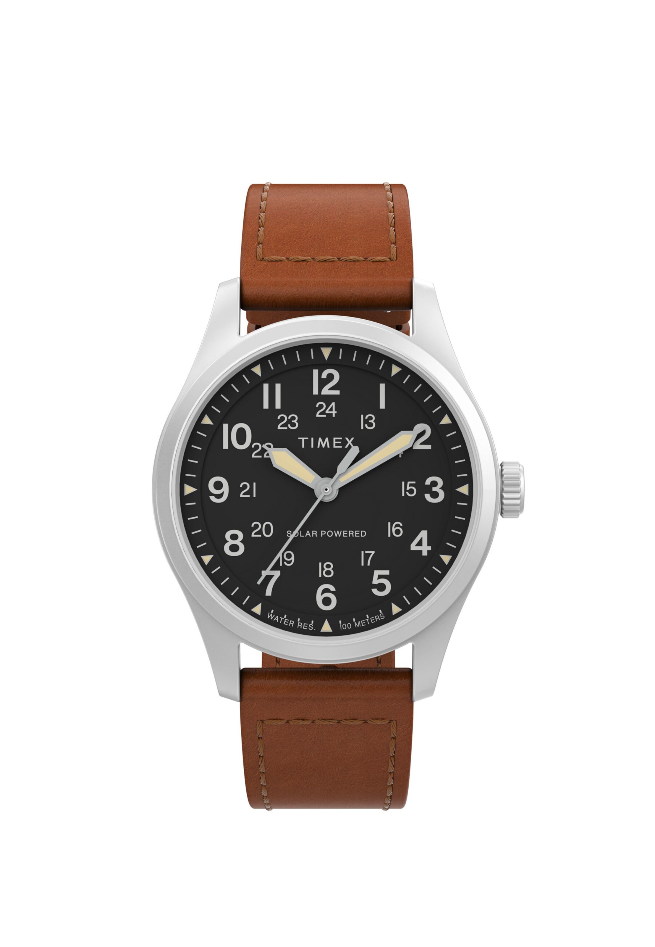 TIMEX Analog watch 'Expedition North Field Solar ' in Brown / Silver, Item view