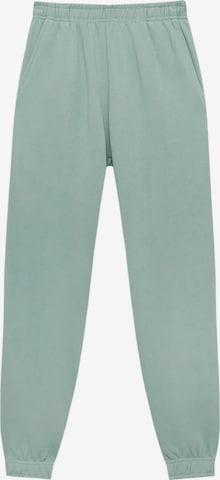 Effilé Pantalon Pull&Bear en vert : devant