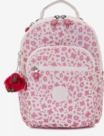 KIPLING Backpack 'SEOUL S' in Pink: front