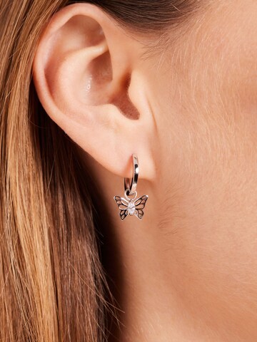 Boucles d'oreilles 'Klassisch' Lucardi en argent : devant