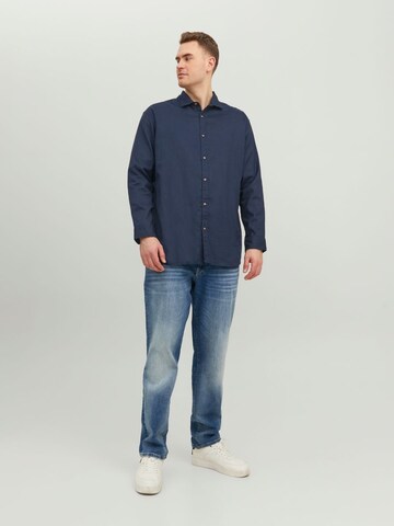 Coupe slim Chemise Jack & Jones Plus en bleu