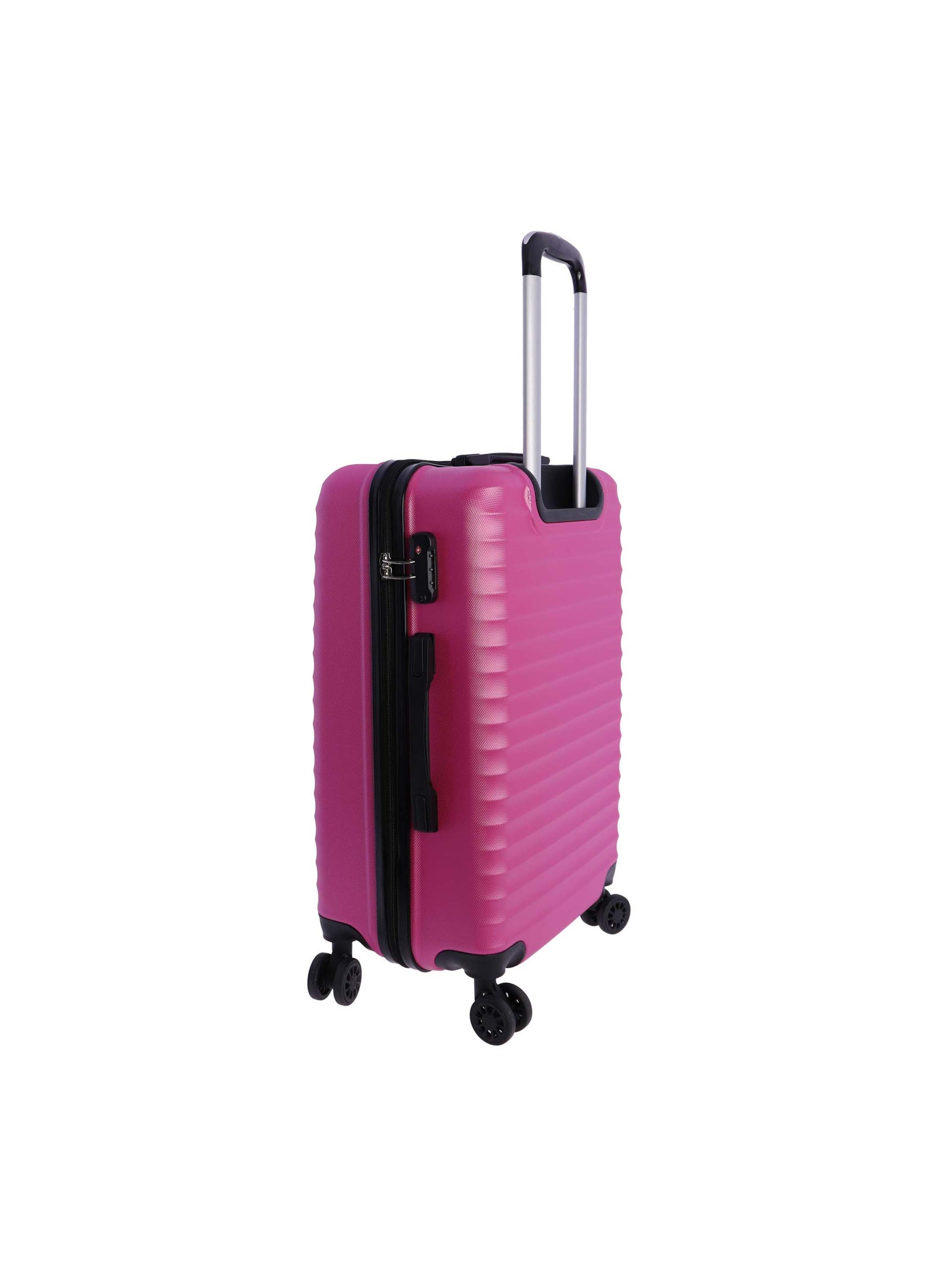 Don Algodon - Carrito 'DON ALGODON Maleta Mediana 23 kg | Maleta de Viaje Rígida con 4 Ruedas Dobles 360º, Candado TSA y Asa Telescópica | Equipaje Resistente al Agua para Viajes en Avión' en rosa