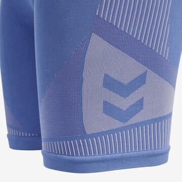 Hummel Skinny Športne hlače 'Unite' | modra barva