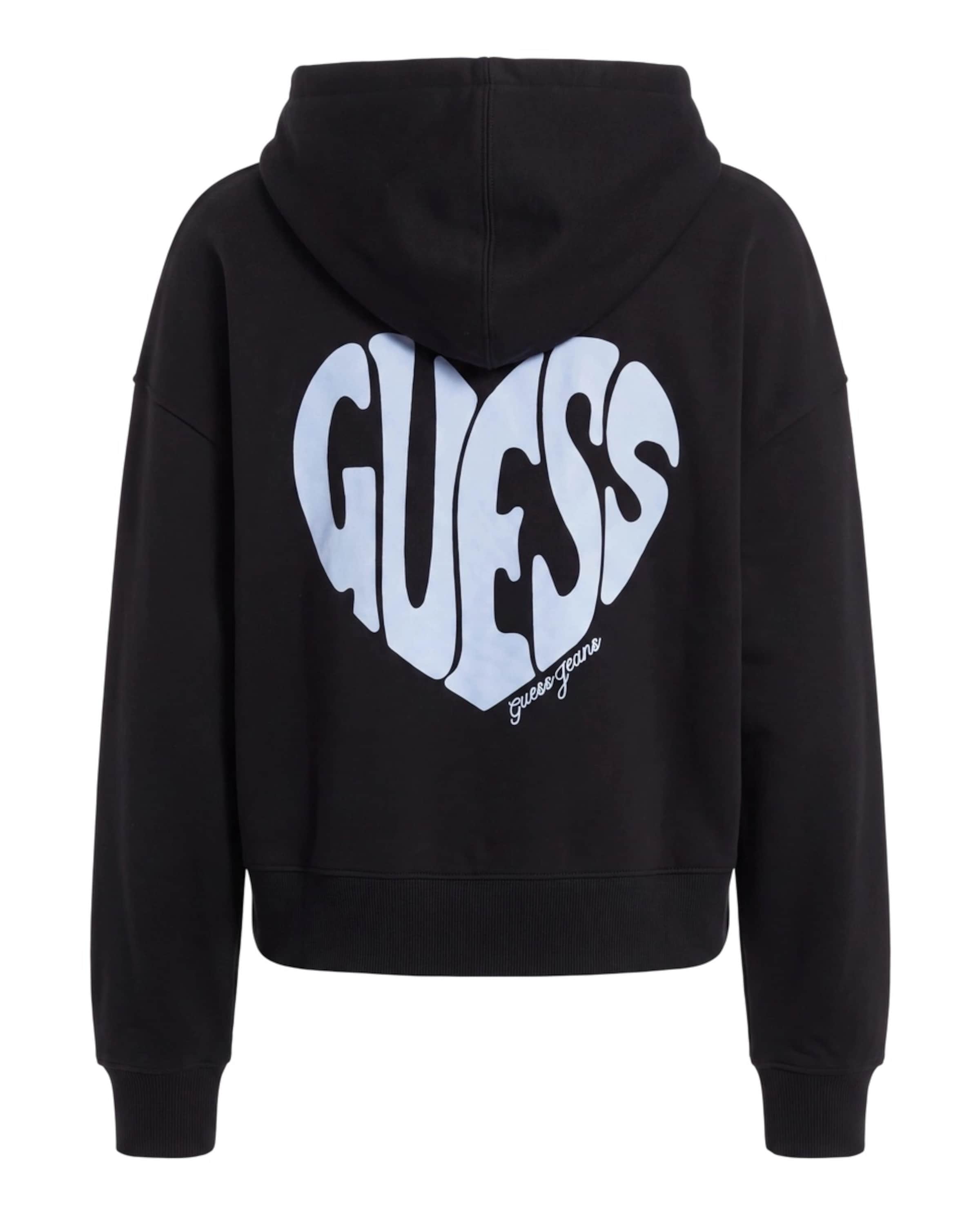 GUESS JEANS - Casaco em moletão em preto