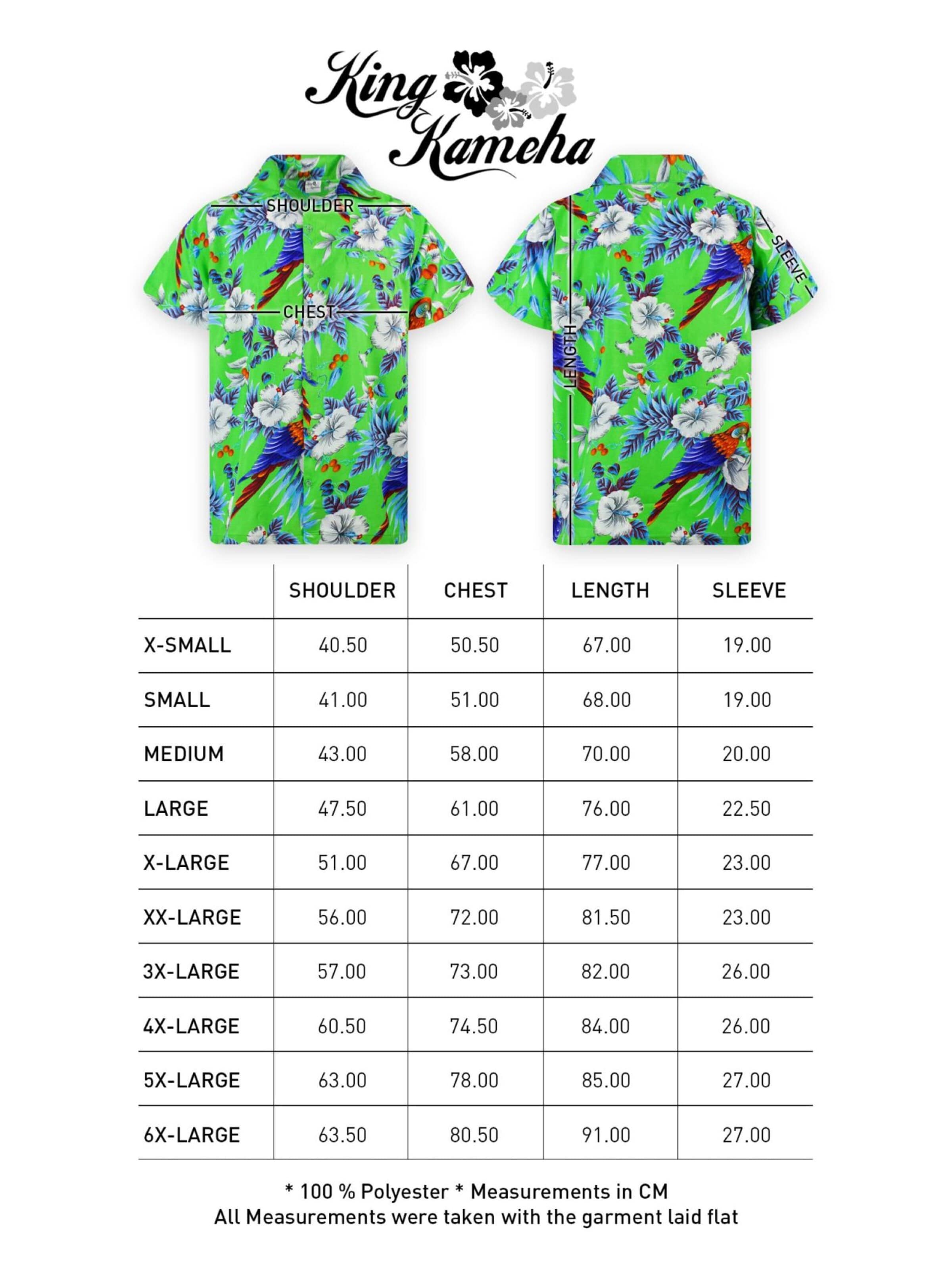 King Kameha Shirt 'Cherryparrot' in Groen