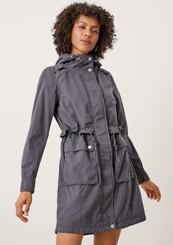 Manteau mi-saison QS en gris : devant