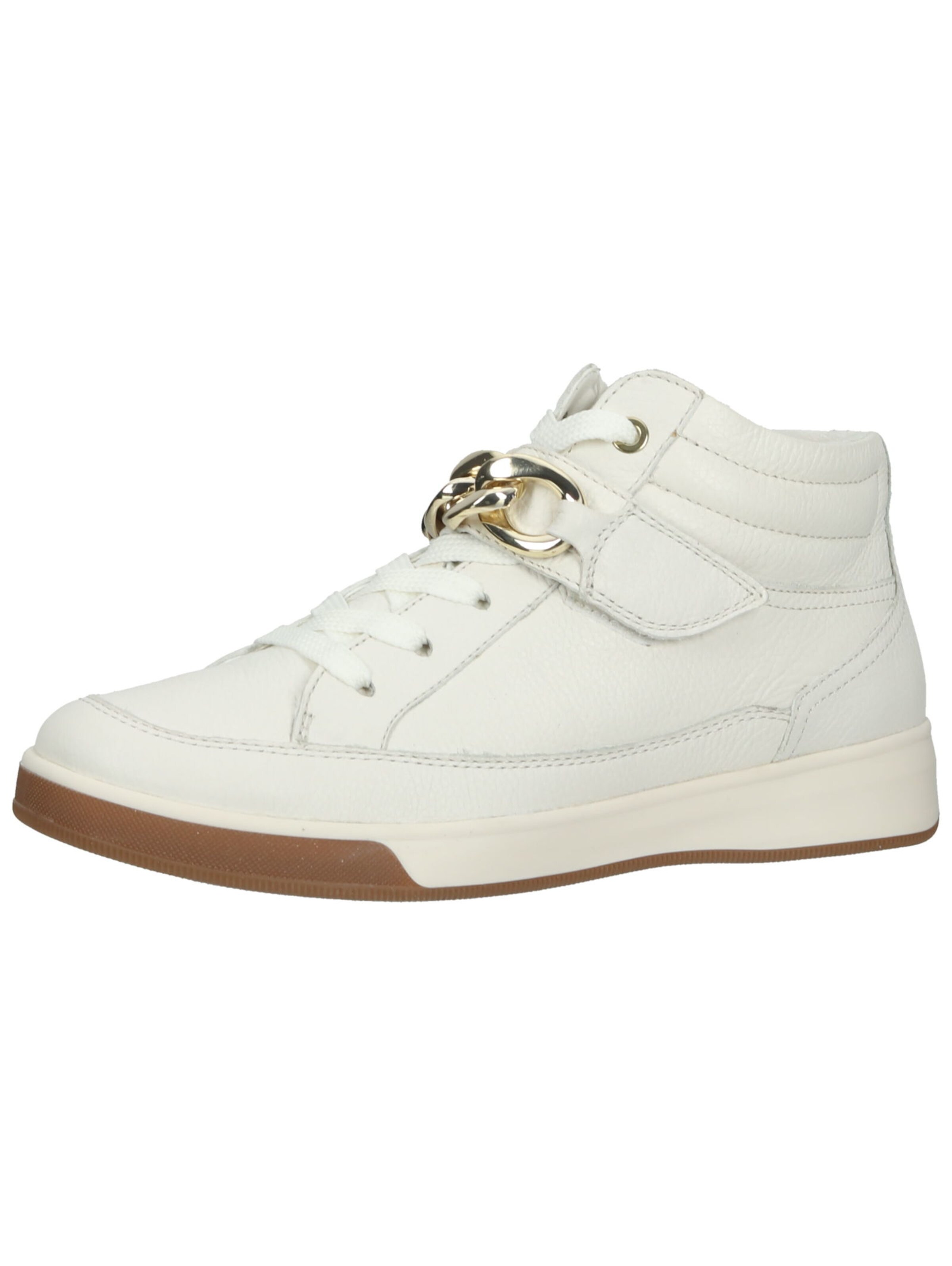 Baskets hautes ARA en beige : devant