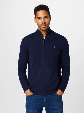 Polo Ralph Lauren Gebreid vest in Blauw: voorkant