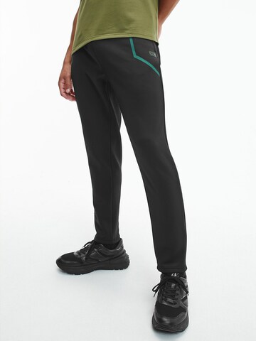 Calvin Klein Sport Regular Workout Pants in Black: front