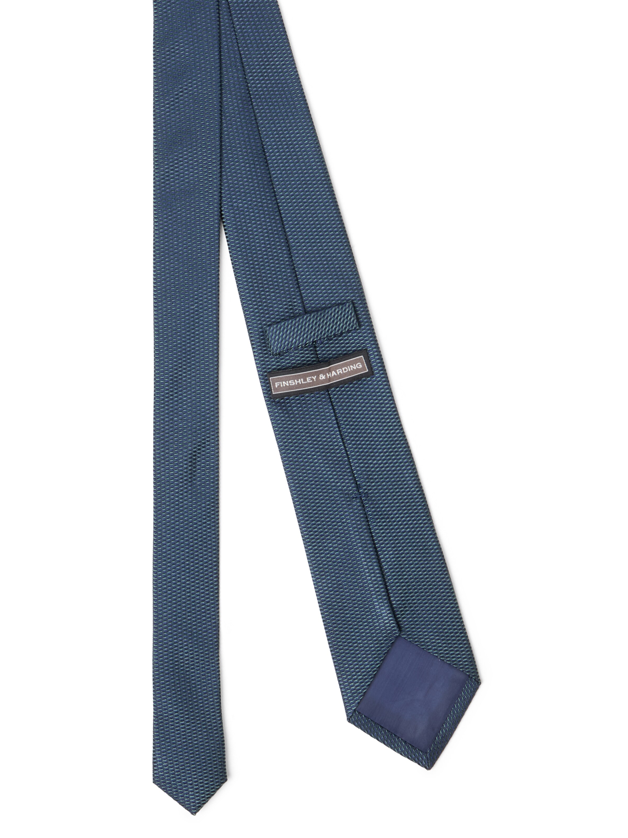 Finshley & Harding Stropdas in One Size in de kleur Marine, Productweergave