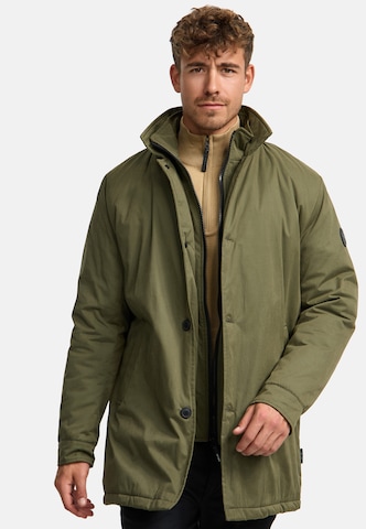 INDICODE JEANS Winter Jacket ' Oklaho ' in Green: front