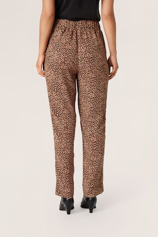 SOAKED IN LUXURY Loose fit Trousers 'Shirley' in Beige
