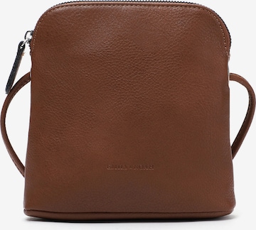 Sac bandoulière 'Emma' Emily & Noah en marron : devant